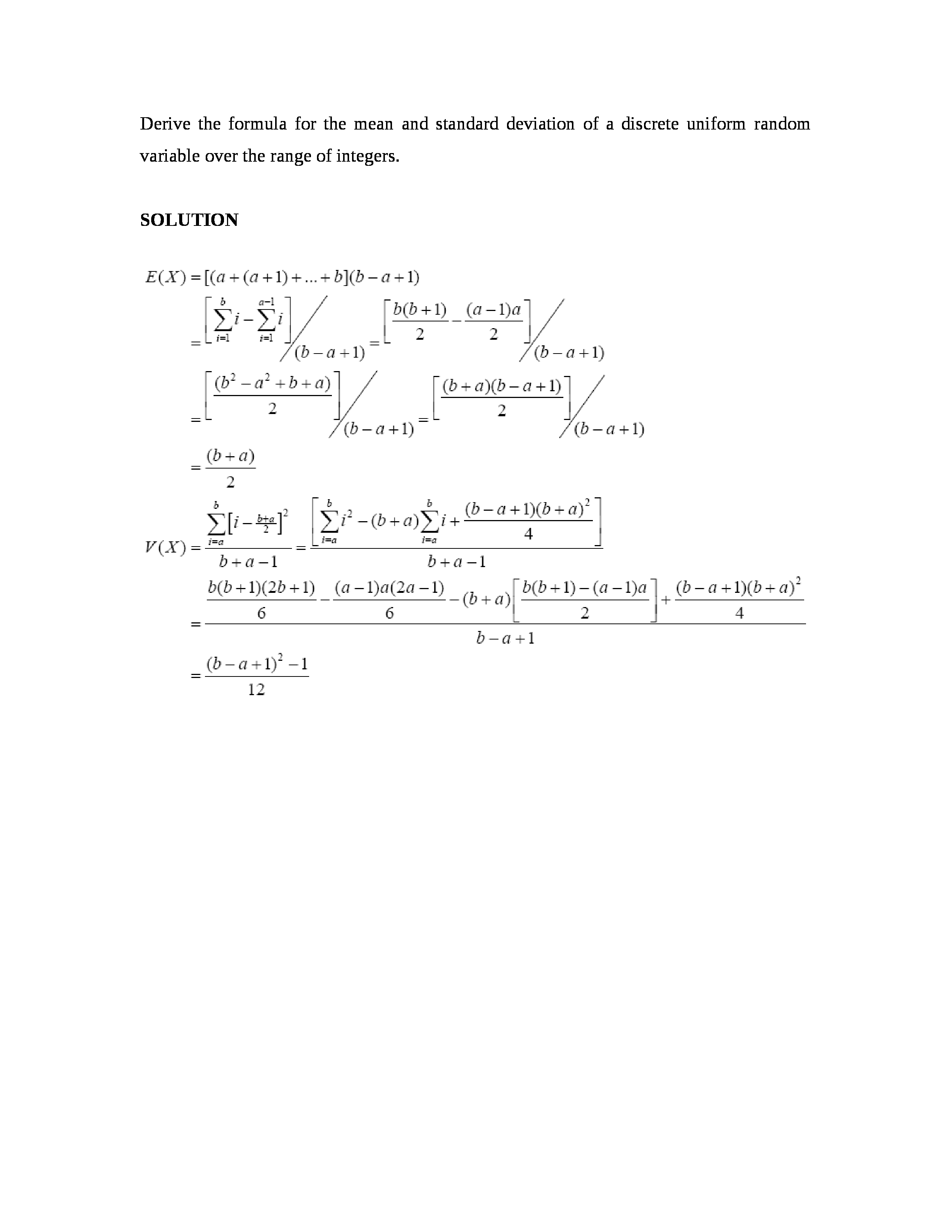 Derive the mean and variance of a hypergeometric random variable (difficult exer